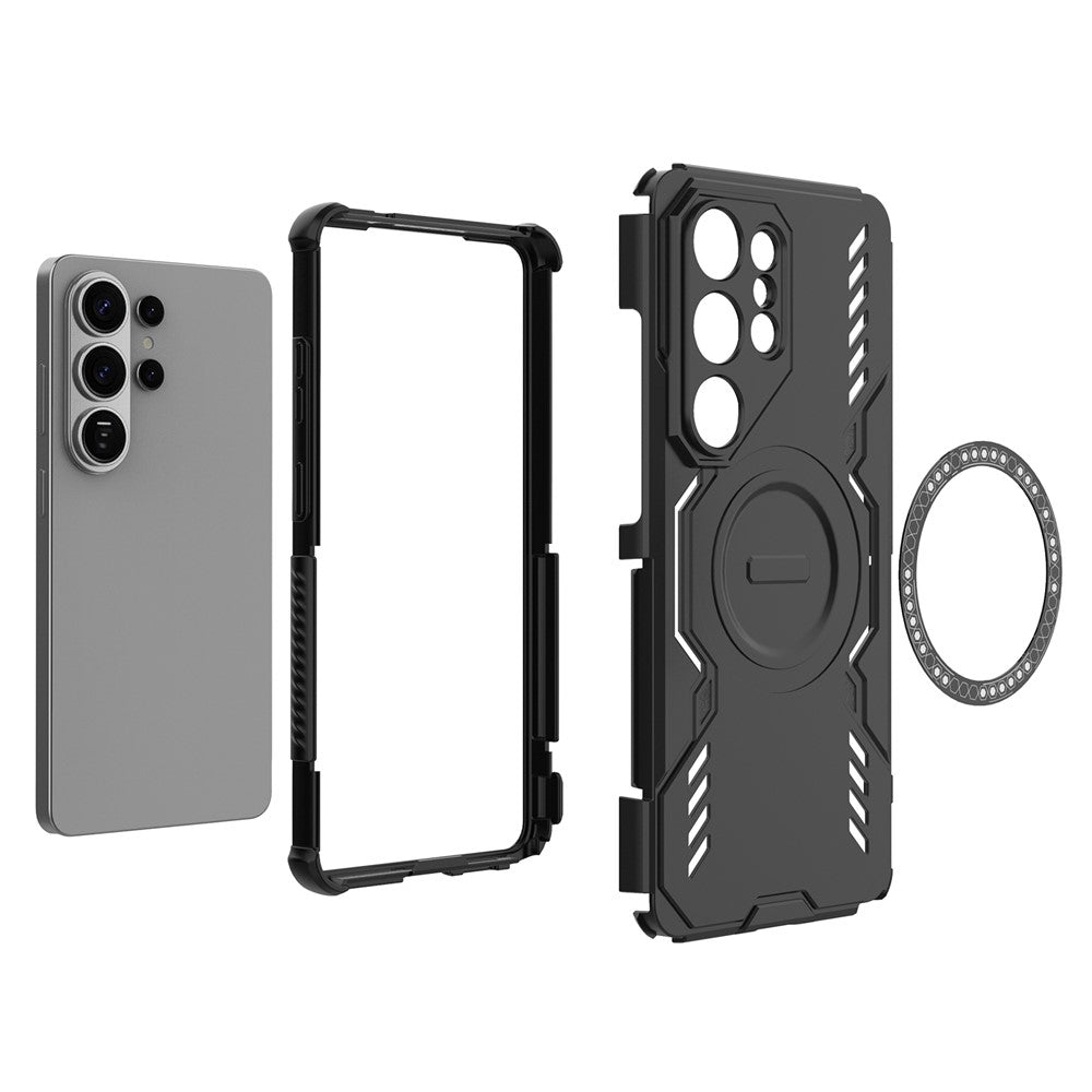 Pouzdro MagSafe pro Samsung Galaxy S26 Ultra S948, Techsuit, ArmorMag, Modrá