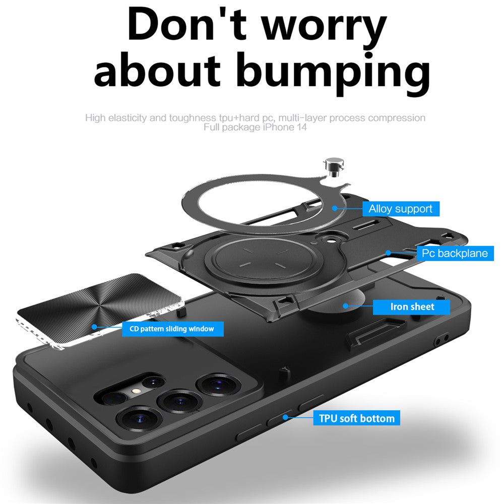 Pouzdro pro Samsung Galaxy S26 Ultra, Techsuit, CamGuard Pro, Fialové