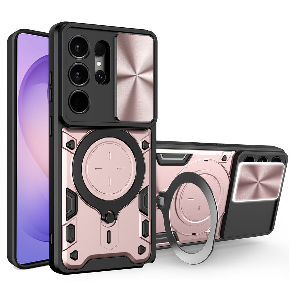 Pouzdro pro Samsung Galaxy S26 Ultra, Techsuit, CamGuard Pro, Růžové Zlato