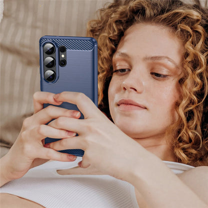 Pouzdro pro Samsung Galaxy S26 Ultra, Techsuit, Carbon, Modrá