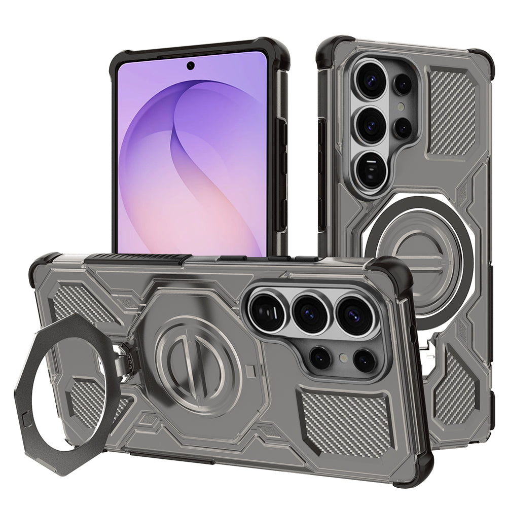 Pouzdro pro Samsung Galaxy S26 Ultra, Techsuit, Carbon Shield Pro, Kouřové.