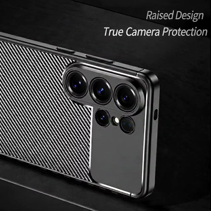 Pouzdro pro Samsung Galaxy S26 Ultra, Techsuit, CarbonFiber, Černá