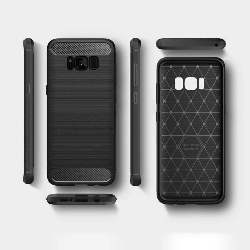 Case for Samsung Galaxy S8 G950, Techsuit, Carbon, Black