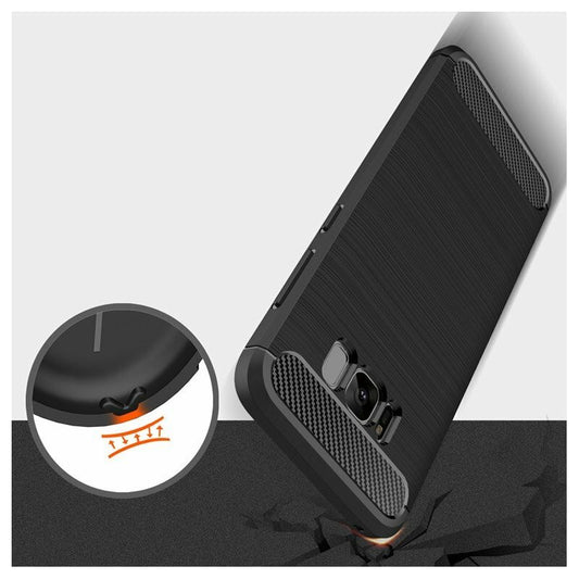 Pouzdro pro Samsung Galaxy S8+ G955, Techsuit, Carbon, Černé