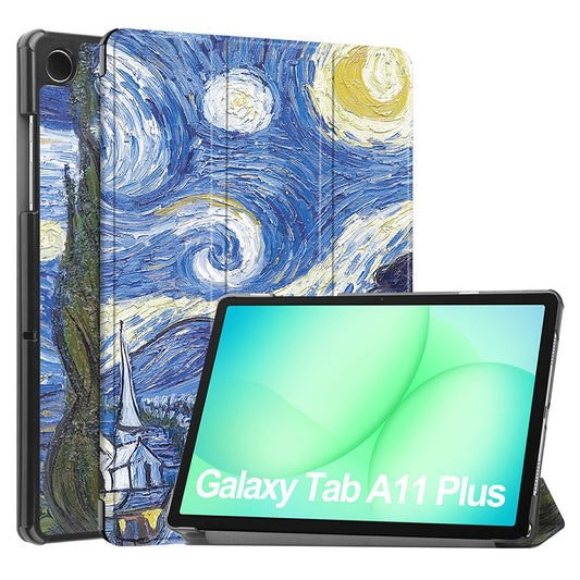 Pouzdro pro Samsung Galaxy Tab A11+ / Tab A9+, Techsuit, FoldPro Starry Night, vícebarevné