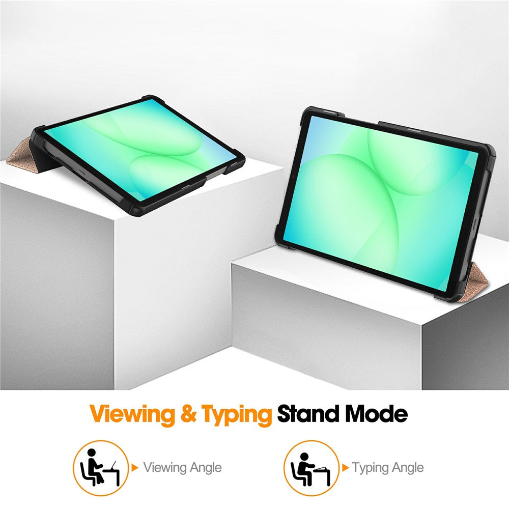 Pouzdro pro Samsung Galaxy Tab A11 / Tab A9, Techsuit, FoldPro, Růžové Zlato