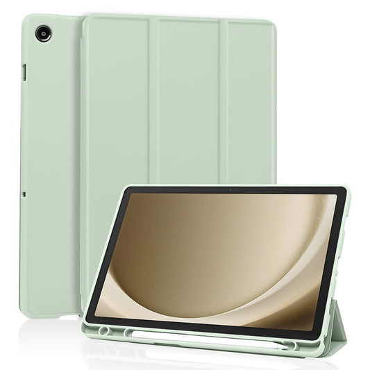 Pouzdro pro Samsung Galaxy Tab A9+, Techsuit, Flex Trifold, Zelená Matcha