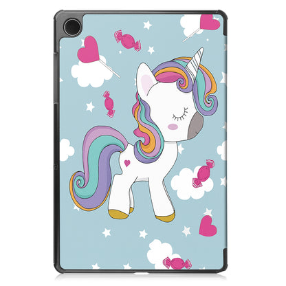 Pouzdro pro Samsung Galaxy Tab A9+, Techsuit, FoldPro Unicorn, Vícebarevné