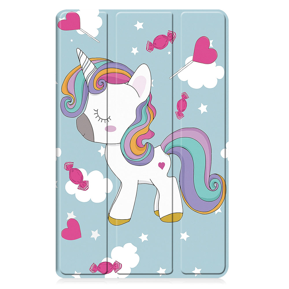 Pouzdro pro Samsung Galaxy Tab A9+, Techsuit, FoldPro Unicorn, Vícebarevné