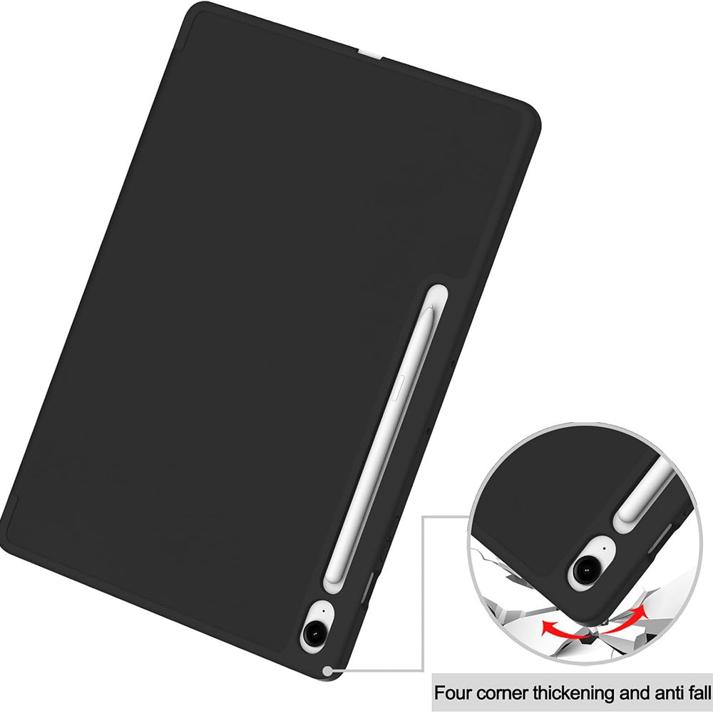 Pouzdro pro Samsung Galaxy Tab S10 FE+, Techsuit, Flex Trifold, černé
