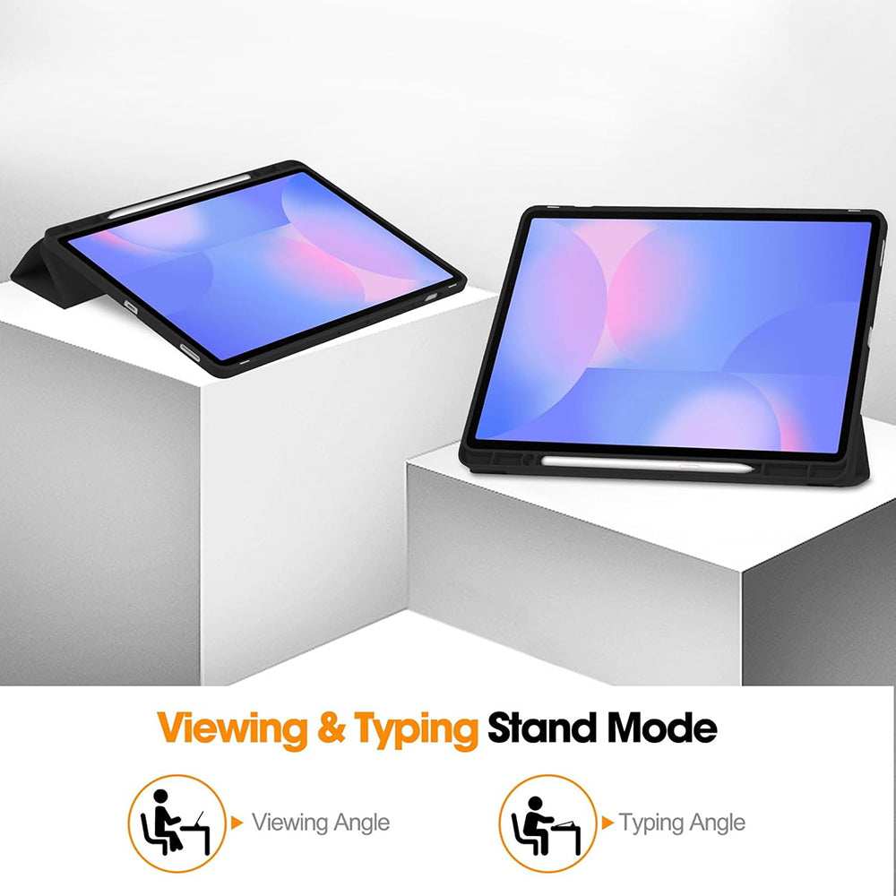 Pouzdro pro Samsung Galaxy Tab S10 FE+, Techsuit, Flex Trifold, černé