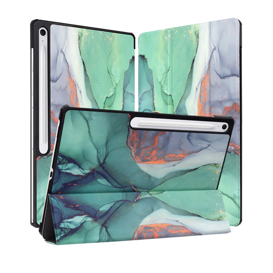 Pouzdro pro Samsung Galaxy Tab S10 FE+, Techsuit, FoldPro Green Time, vícebarevné