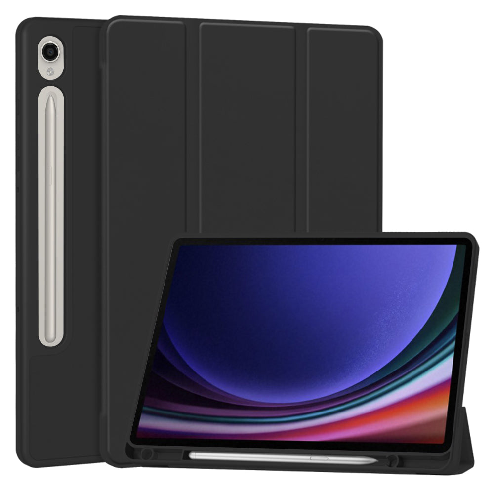 Pouzdro pro Samsung Galaxy Tab S10 FE / Tab S9 FE / Tab S9, Techsuit, Flex Trifold, Černé