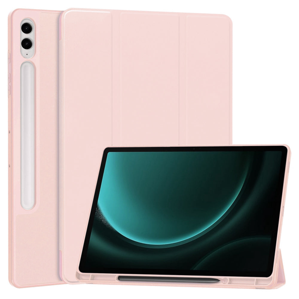 Pouzdro pro Samsung Galaxy Tab S10+ / Tab S9 FE+ / Tab S9+, Techsuit, Flex Trifold, růžové