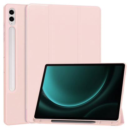 Pouzdro pro Samsung Galaxy Tab S10+ / Tab S9 FE+ / Tab S9+, Techsuit, Flex Trifold, růžové