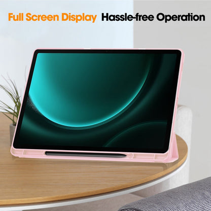 Pouzdro pro Samsung Galaxy Tab S10+ / Tab S9 FE+ / Tab S9+, Techsuit, Flex Trifold, růžové