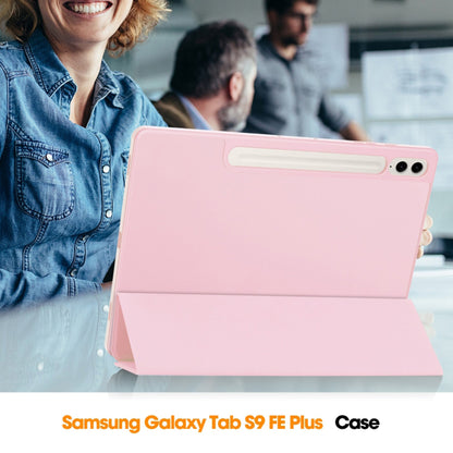 Pouzdro pro Samsung Galaxy Tab S10+ / Tab S9 FE+ / Tab S9+, Techsuit, Flex Trifold, růžové