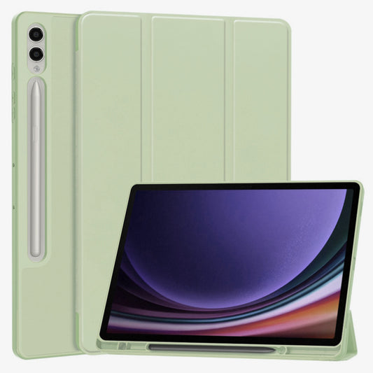 Pouzdro pro Samsung Galaxy Tab S10+ / Tab S9 FE+ / Tab S9+, Techsuit, Flex Trifold, Zelená Matcha
