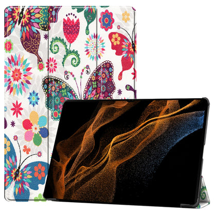 Pouzdro pro Samsung Galaxy Tab S10 Ultra / Tab S9 Ultra / Tab S8 Ultra, Techsuit, FoldPro Butterfly, vícebarevné