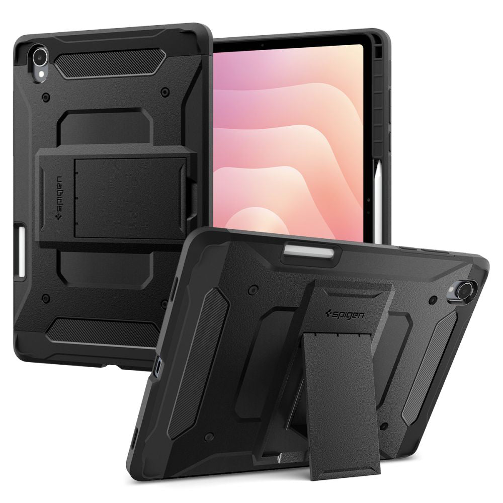 Pouzdro pro Samsung Galaxy Tab S11, Spigen, Tough Armor Pro, Černá