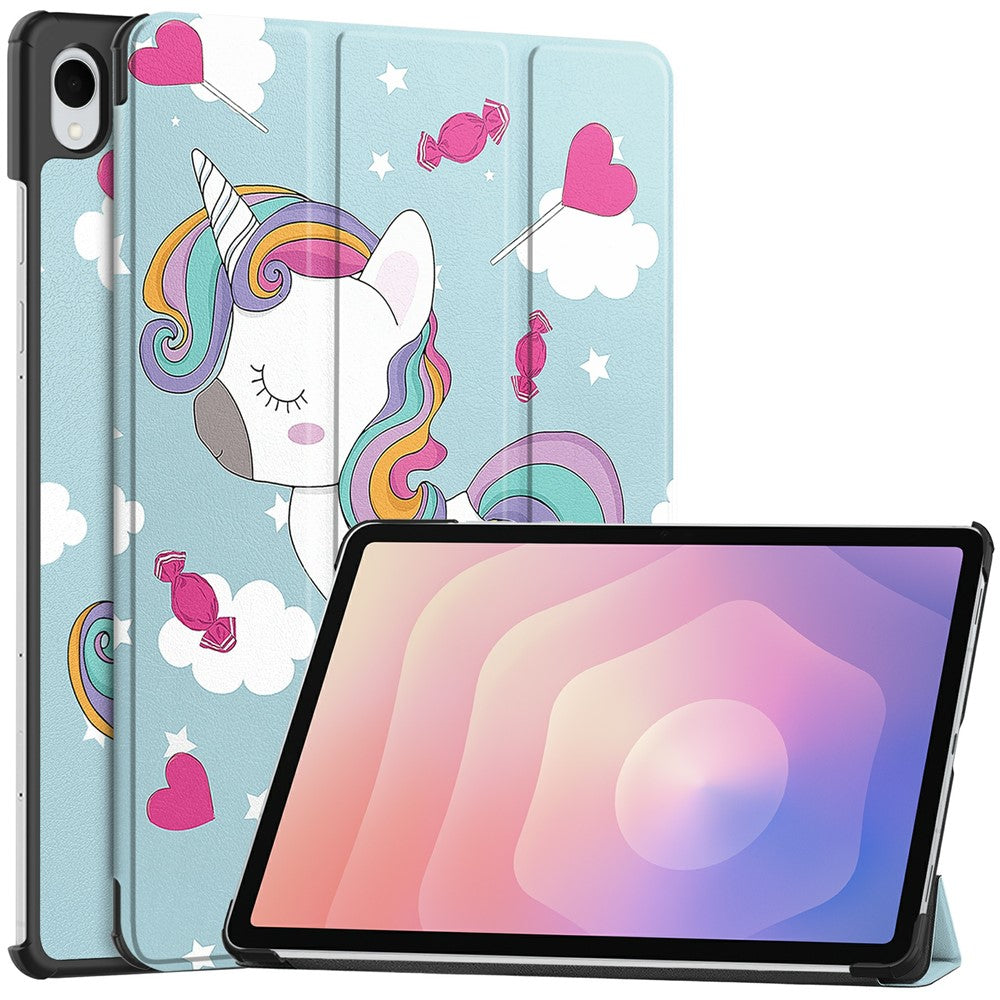 Pouzdro pro Samsung Galaxy Tab S11, Techsuit, FoldPro Unicorn, vícebarevné