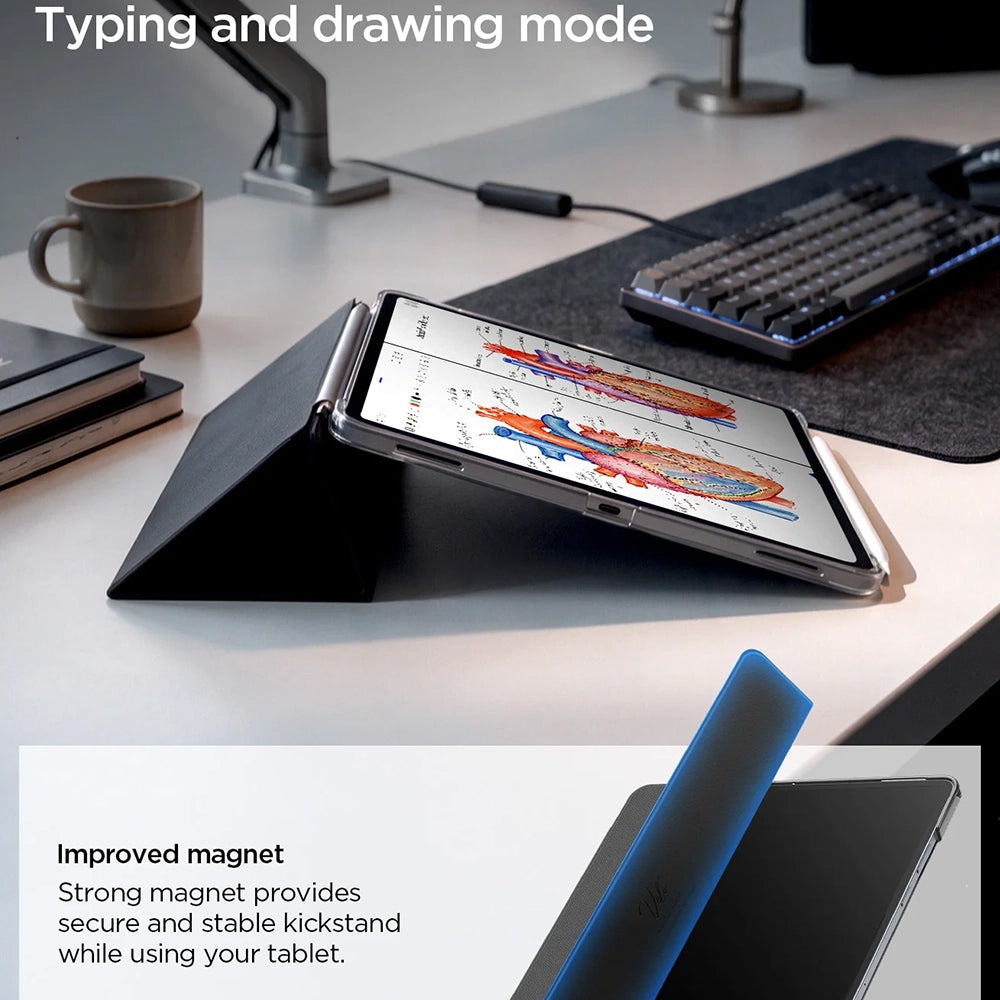 Pouzdro pro Samsung Galaxy Tab S12 Ultra / Tab S11 Ultra, Spigen Liquid Air Folio, černé ACS11821