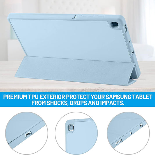 Pouzdro pro Samsung Galaxy Tab S6 Lite (2024) / Tab S6 Lite (2022) / Tab S6 Lite (2020), Techsuit, Flex Trifold, Modré