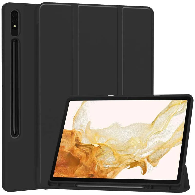 Pouzdro pro Samsung Galaxy Tab S8+ / Tab S7+, Techsuit, Flex Trifold, Černé