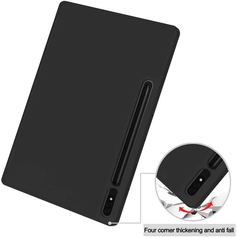 Pouzdro pro Samsung Galaxy Tab S8+ / Tab S7+, Techsuit, Flex Trifold, Černé