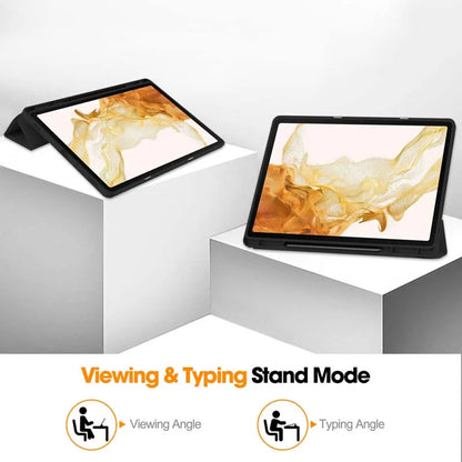 Pouzdro pro Samsung Galaxy Tab S8+ / Tab S7+, Techsuit, Flex Trifold, Černé