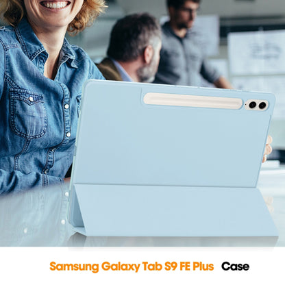Pouzdro pro Samsung Galaxy Tab S9 FE+, Techsuit, Flex Trifold, modré