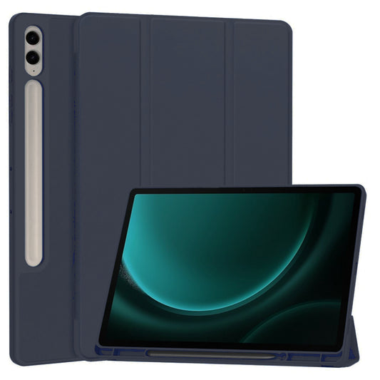 Pouzdro pro Samsung Galaxy Tab S9 FE+, Techsuit, Flex Trifold, Tmavě modré
