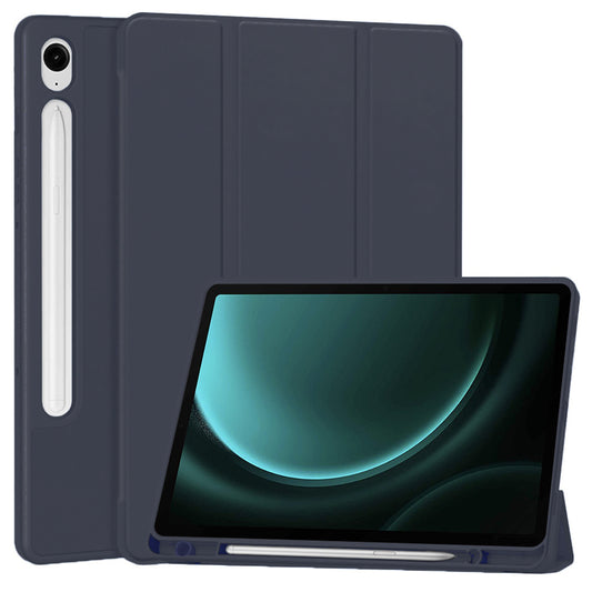 Pouzdro pro Samsung Galaxy Tab S9 FE / Tab S9 / Tab S10 FE, Techsuit, Flex Trifold, Tmavě modré
