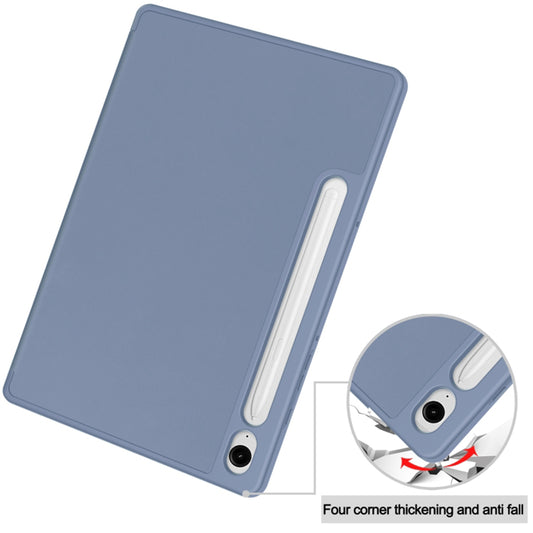 Pouzdro pro Samsung Galaxy Tab S9 FE / Tab S9 / Tab S10 FE, Techsuit, Flex Trifold, Tmavě modré