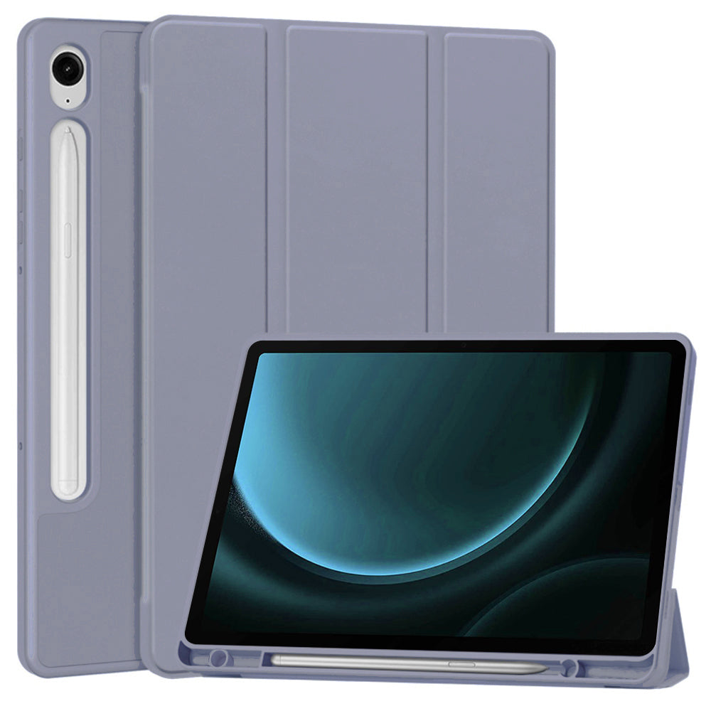 Pouzdro pro Samsung Galaxy Tab S9 FE / Tab S9 / Tab S10 FE, Techsuit, Flex Trifold, fialové