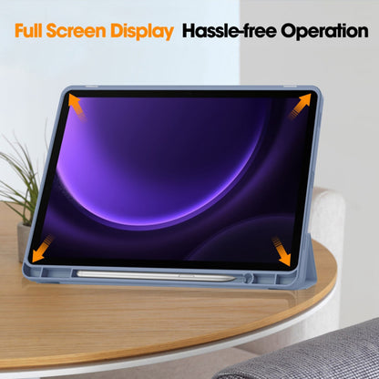 Pouzdro pro Samsung Galaxy Tab S9 FE / Tab S9 / Tab S10 FE, Techsuit, Flex Trifold, fialové