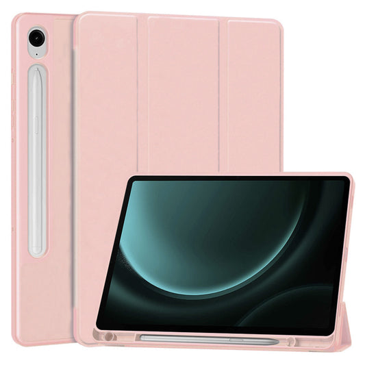Pouzdro pro Samsung Galaxy Tab S9 FE / Tab S9 / Tab S10 FE, Techsuit, Flex Trifold, růžové