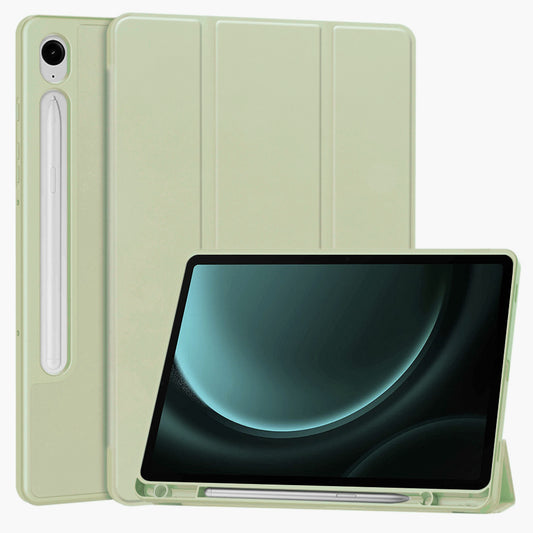 Pouzdro pro Samsung Galaxy Tab S9 FE / Tab S9 / Tab S10 FE, Techsuit, Flex Trifold, Matcha zelené