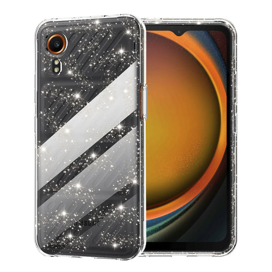 Pouzdro pro Samsung Galaxy Xcover7 G556, Techsuit, SparkleSkin, Průhledné