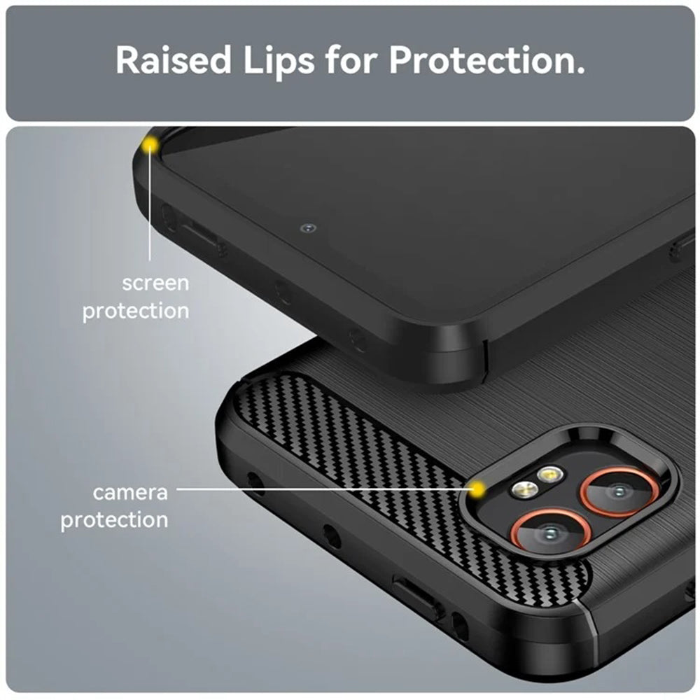 Pouzdro pro Samsung Galaxy XCover7 Pro, Techsuit, Carbon, Černá