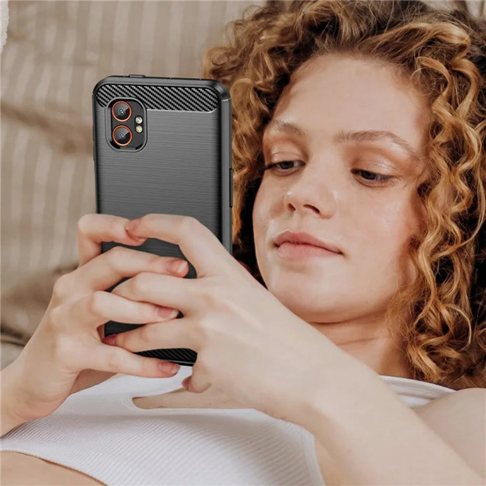 Pouzdro pro Samsung Galaxy XCover7 Pro, Techsuit, Carbon, Černá