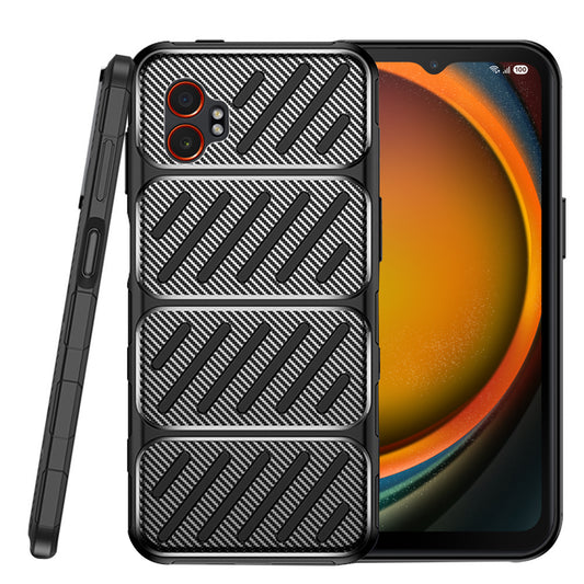 Pouzdro pro Samsung Galaxy XCover7 Pro, Techsuit, CarbonFiber, Černé