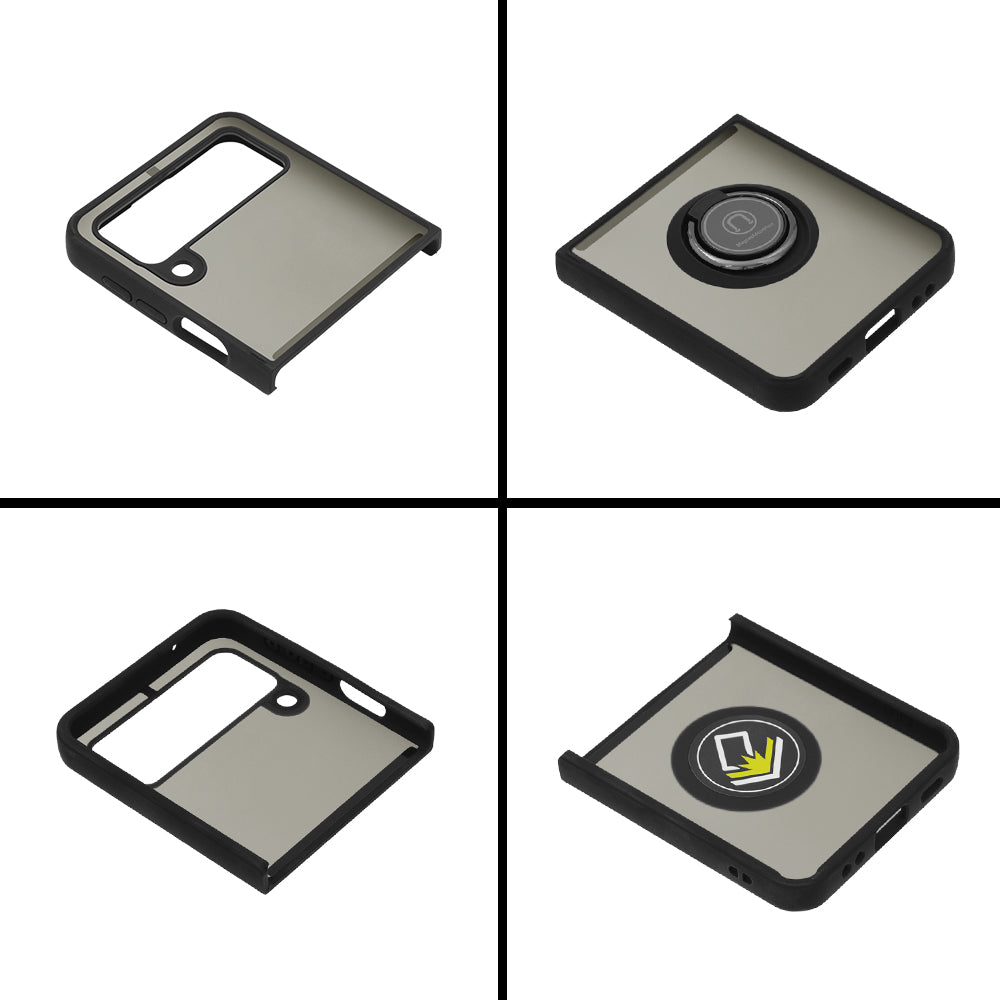 Pouzdro pro Samsung Galaxy Z Flip3 5G F711, Techsuit, Glinth, Černé