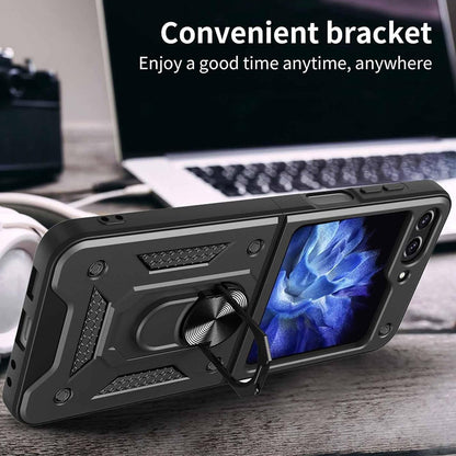 Pouzdro pro Samsung Galaxy Z Flip7 FE F761 / Z Flip6 F741, Techsuit, CamShield, Černá