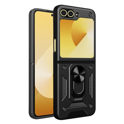 Pouzdro pro Samsung Galaxy Z Flip7 FE F761 / Z Flip6 F741, Techsuit, CamShield, Černá