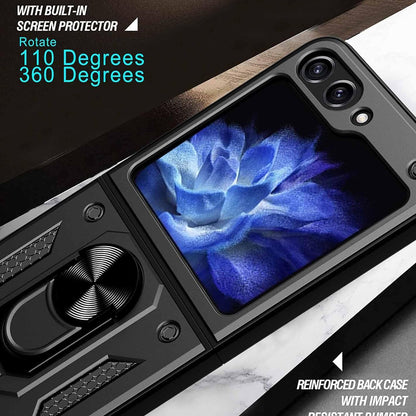 Pouzdro pro Samsung Galaxy Z Flip7 FE F761 / Z Flip6 F741, Techsuit, CamShield, Černá