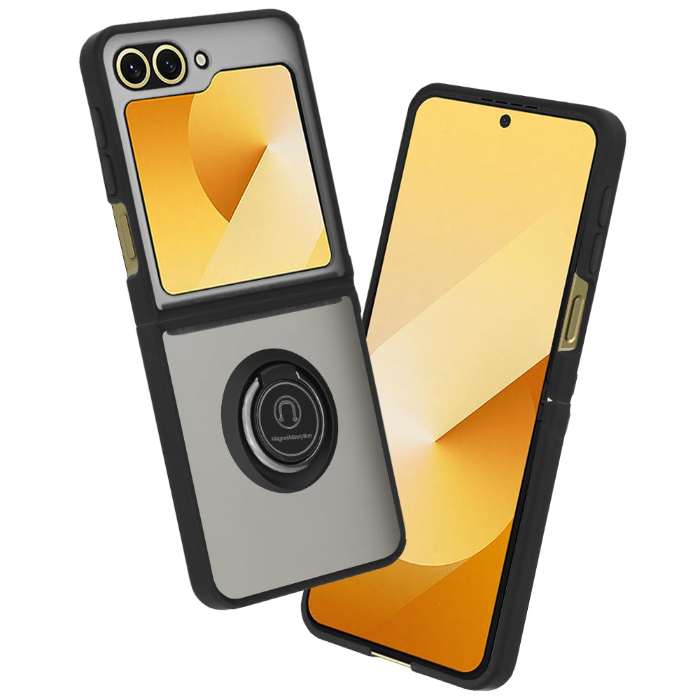 Pouzdro pro Samsung Galaxy Z Flip7 FE F761 / Z Flip6 F741, Techsuit, Glinth, Černé