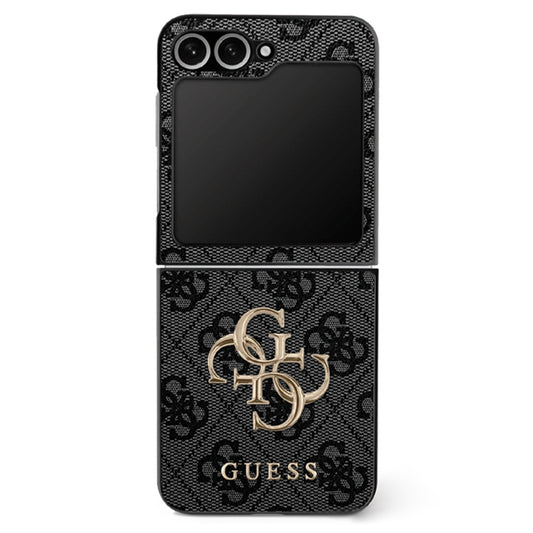 Pouzdro pro Samsung Galaxy Z Flip7 F766, Guess, 4G Metal Logo, Černá