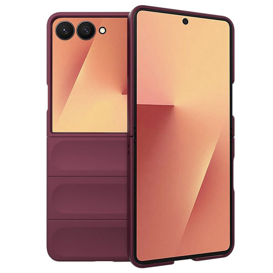 Pouzdro pro Samsung Galaxy Z Flip7 F766, Techsuit, Magic Shield, vínové