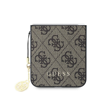 Pouzdro pro Samsung Galaxy Z Flip7 FE F761 / Z Flip6 F741, Guess, 4G Charm, Hnědá